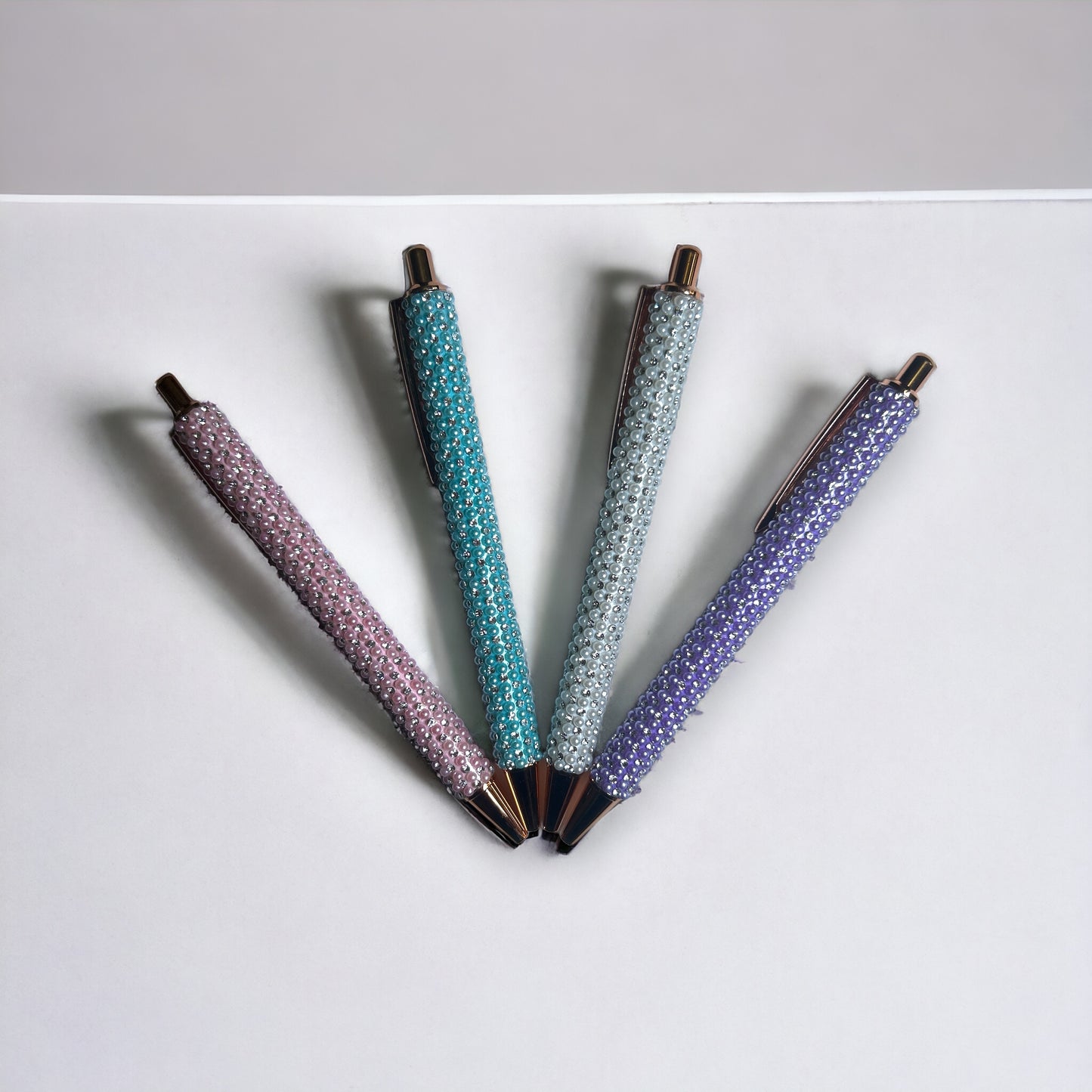 Beautiful Pastel Bling Ballpoint Pen With Hand-placed Rhinestones