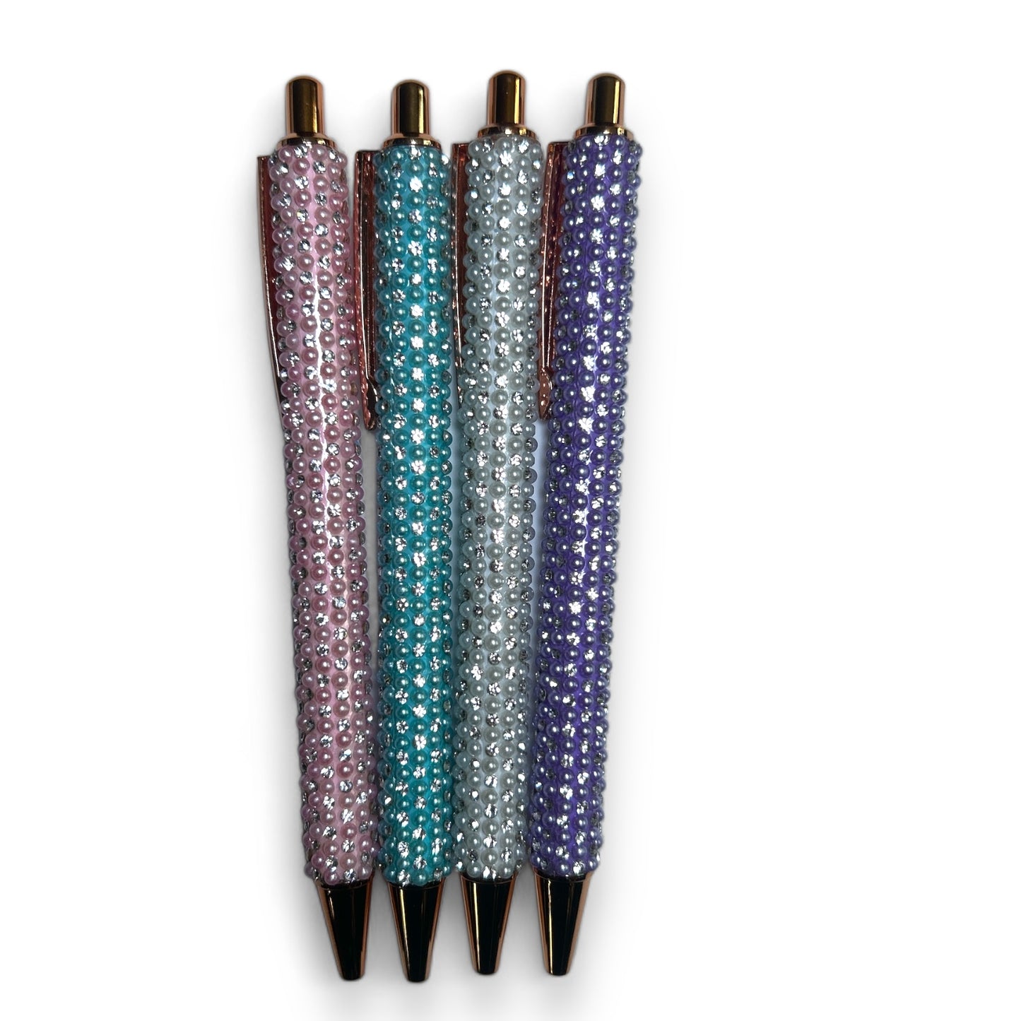 Beautiful Pastel Bling Ballpoint Pen With Hand-placed Rhinestones