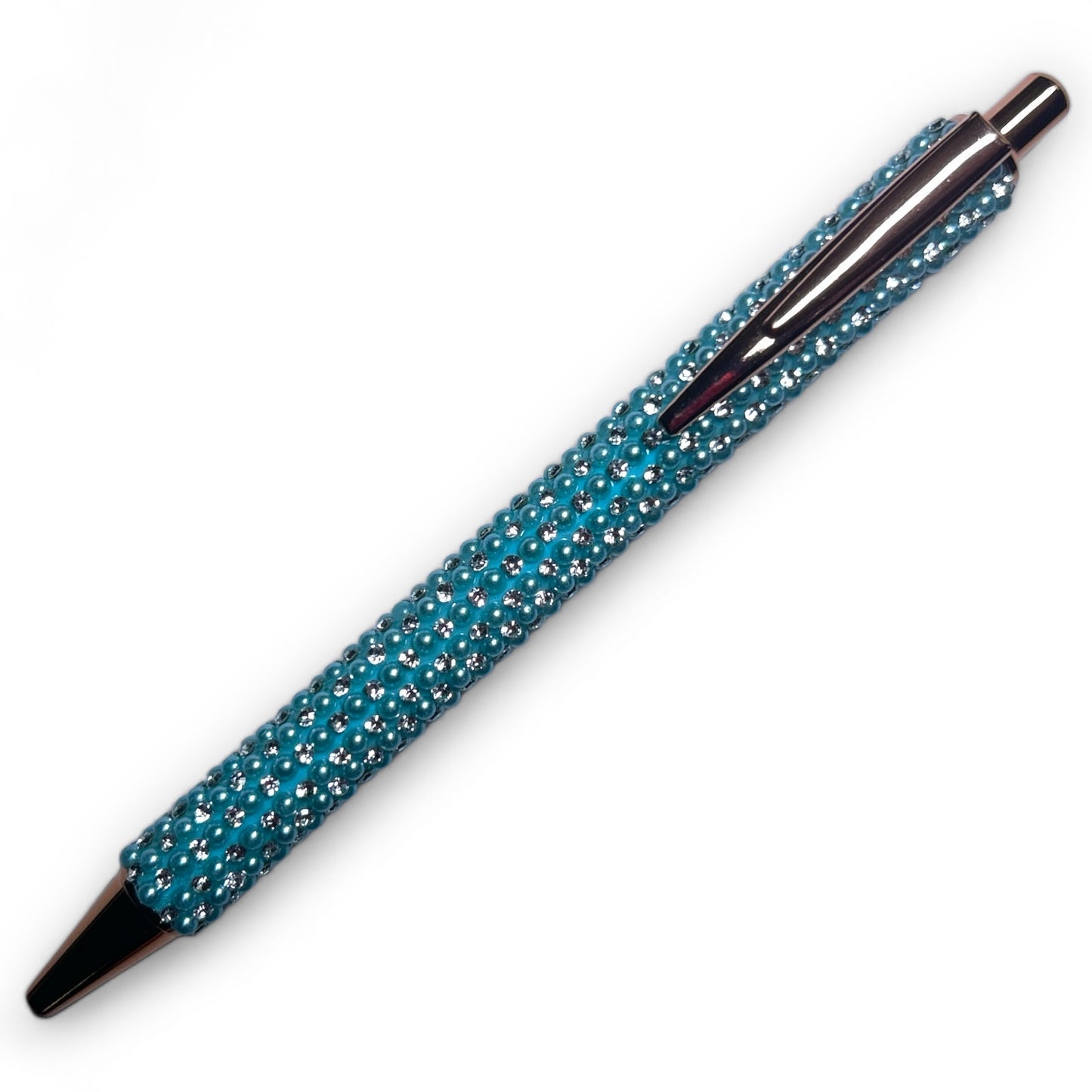 Beautiful Pastel Bling Ballpoint Pen With Hand-placed Rhinestones