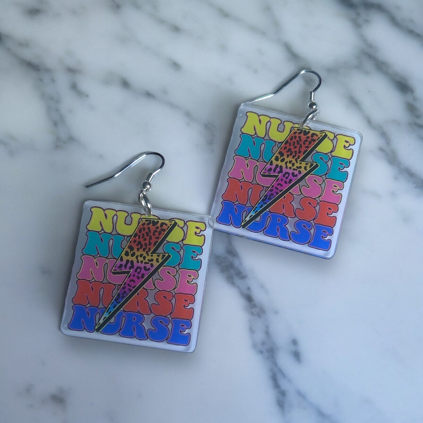 Cute Colorful Nurse Medical Earrings