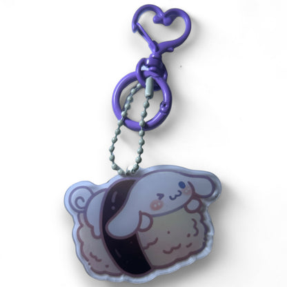 One Of A Kind Kawaii Japanese Anime Acrylic Keychains with Color Coordinated Clip and Keyring, Unique Design and Handcrafted