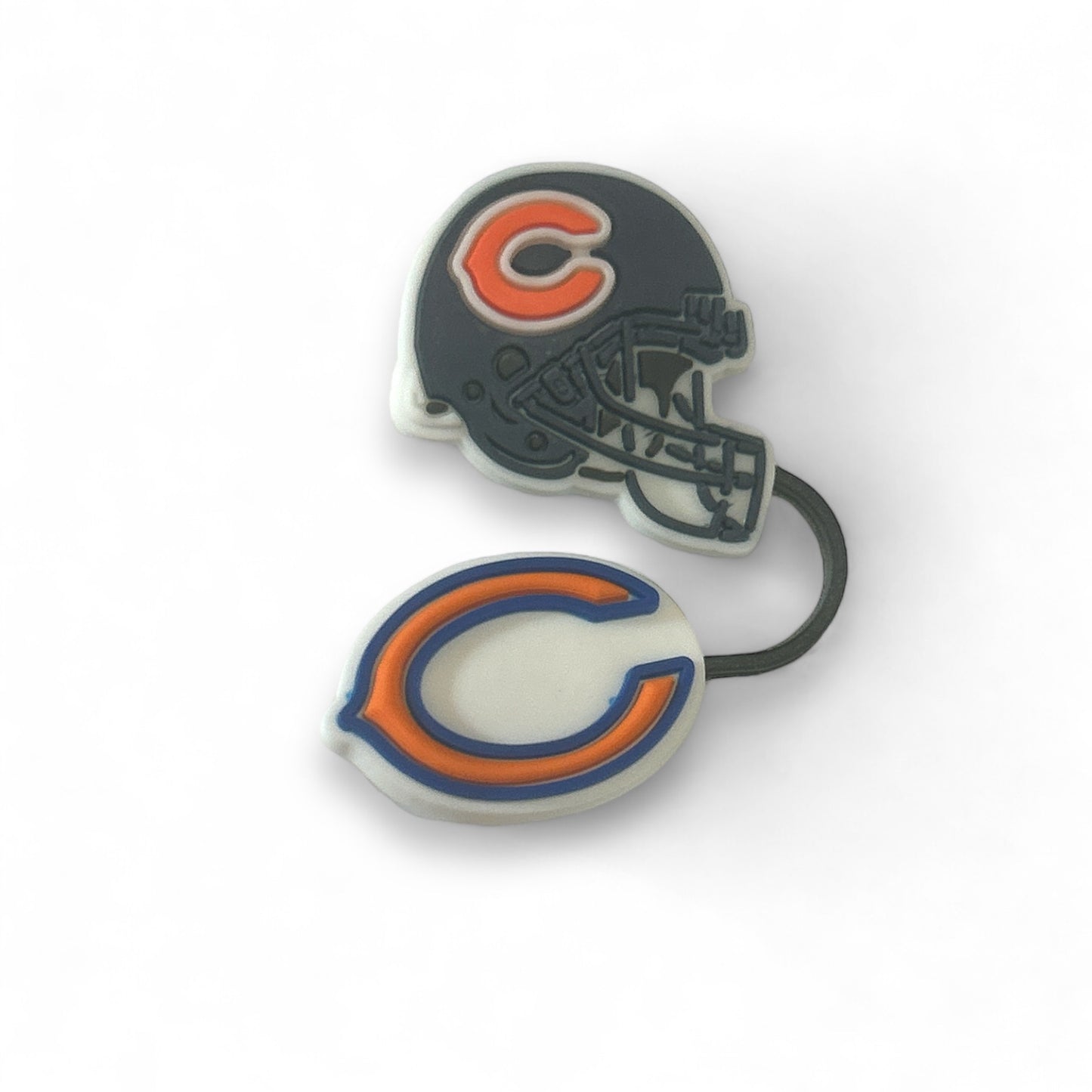 Football Sports Team Reusable Straw Topper for Drinkware & Water Bottles