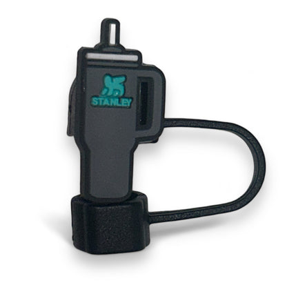 Stylish Tumbler Shape Reusable Straw Topper for Drinkware Cups & Water Bottles