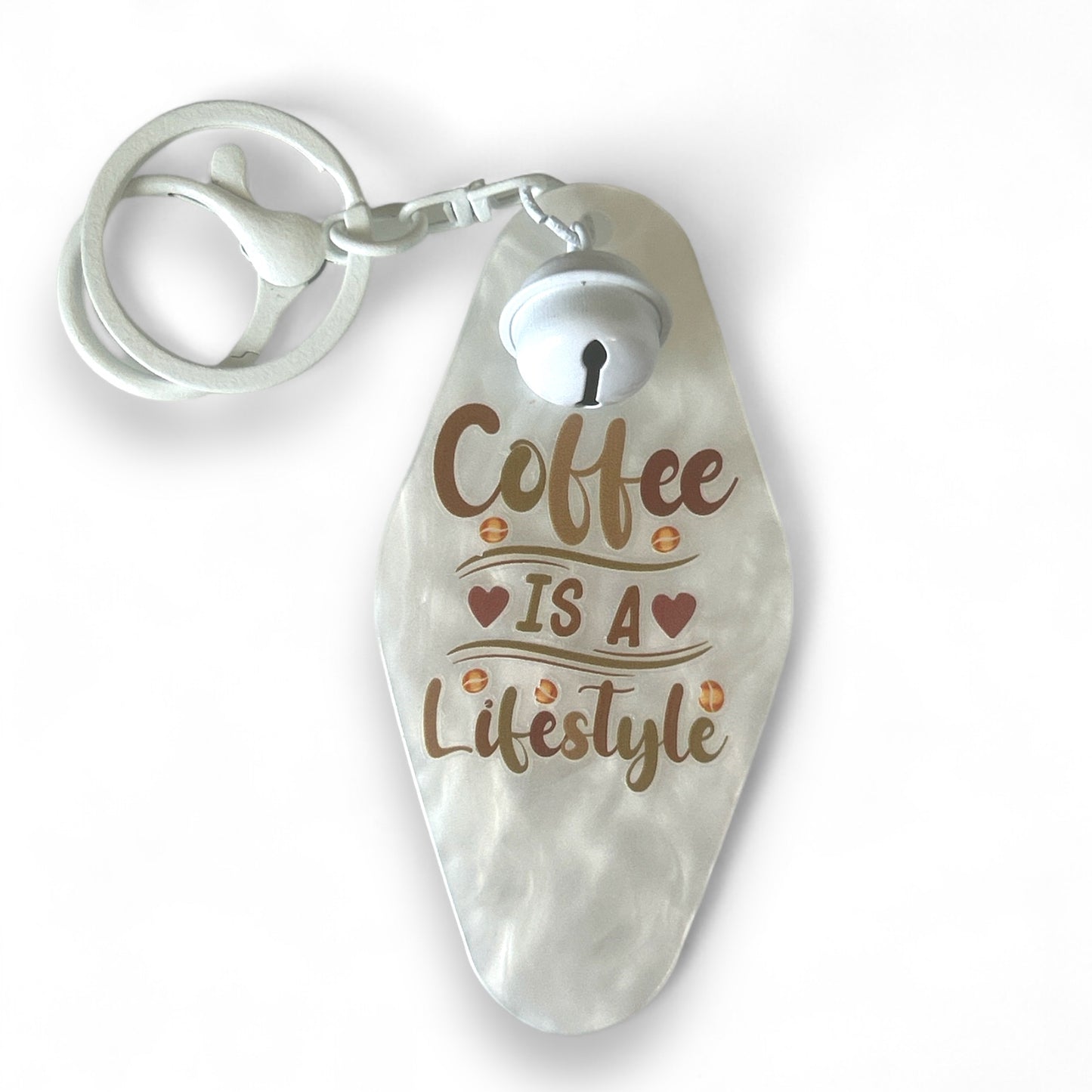 Funny Sayings Gift Gag Gift Hotel Style Acrylic Handmade Hotel Style Keychain with Bell and Bag Clip