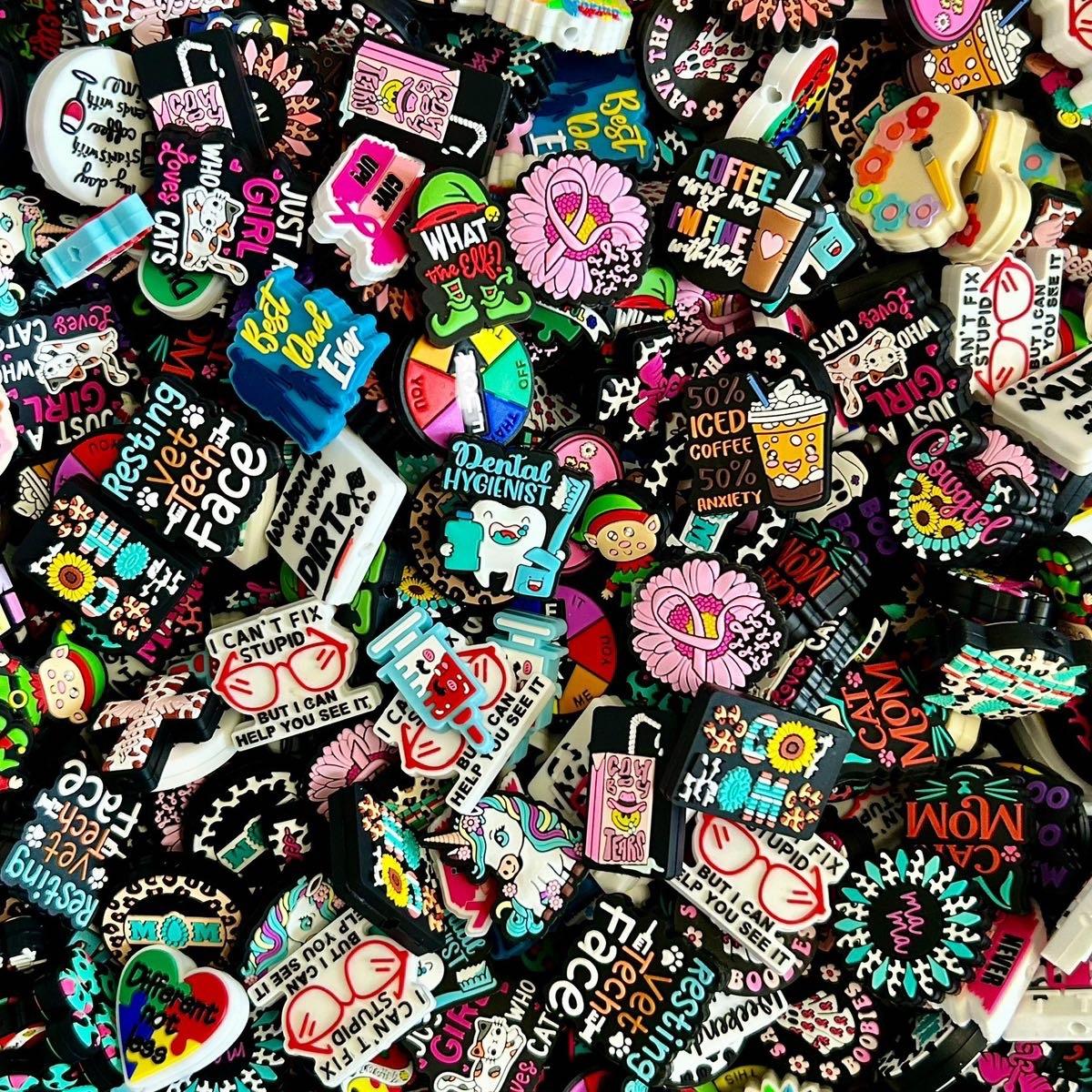 Rubber Focals for Pens Necklaces Keychains Crafts DIY