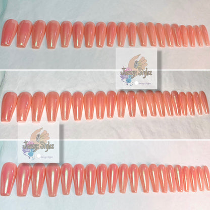50% OFF!! 20 Piece Pink Ballerina Press Ons with Unicorn Chrome