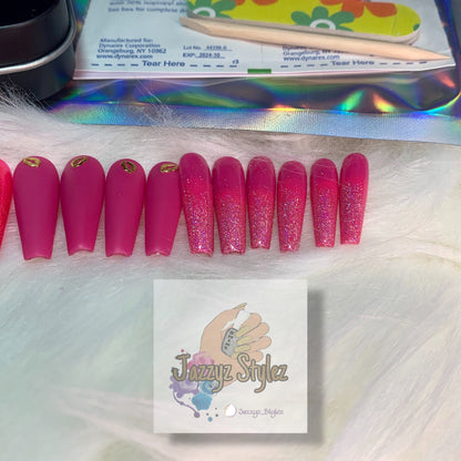50% OFF!! Kiss me 20 Piece Ballerina Press Ons