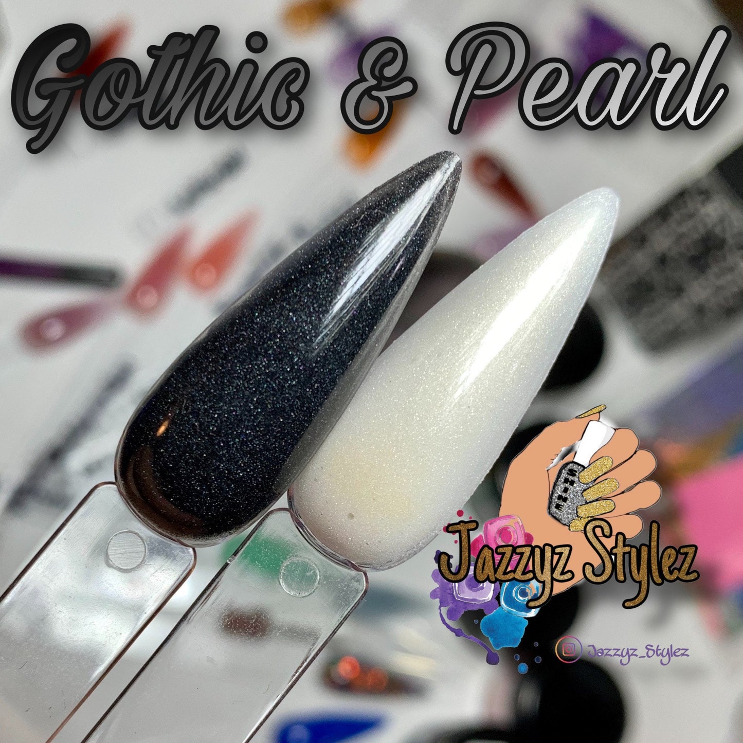 Gothic & Pearl - Yin/ Yang Acrylic Set