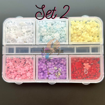 Tiny Flower Nail Charms